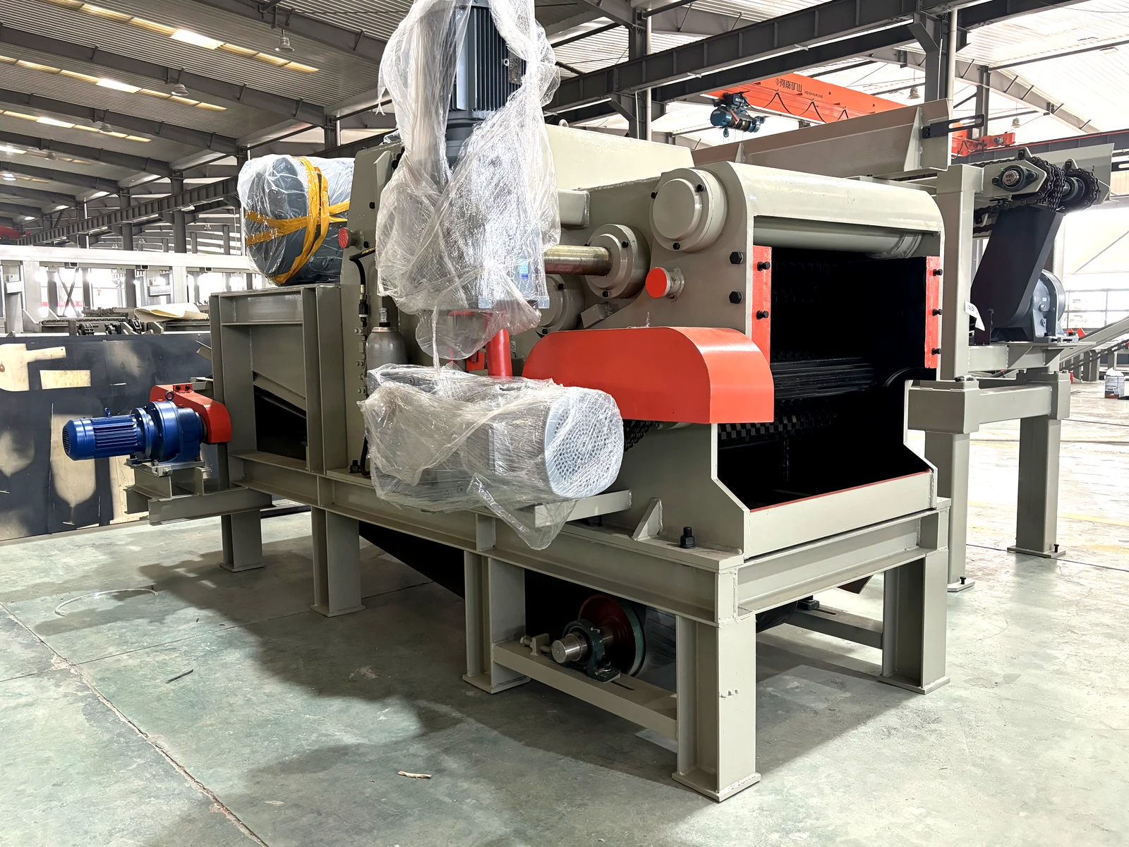 BX218 Industrial Drum Wood Chipper Machine