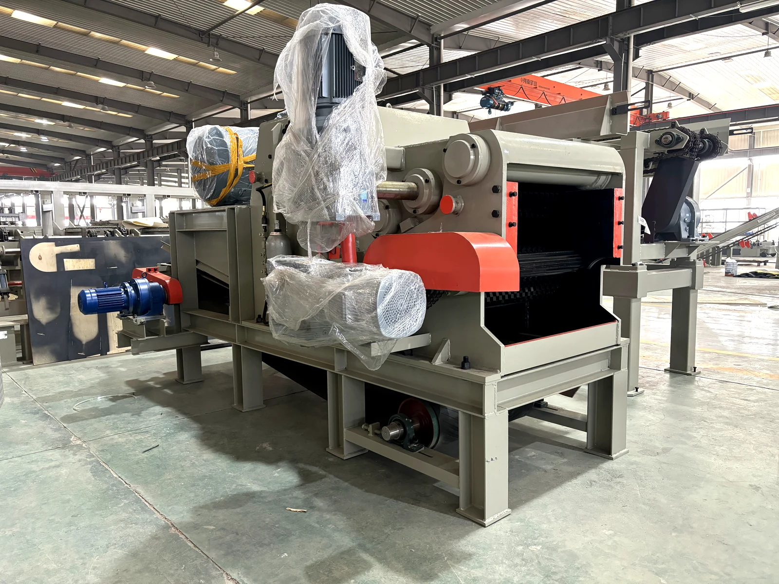 BX218 Industrial Drum Wood Chipper Machine for Biomass & Particleboard