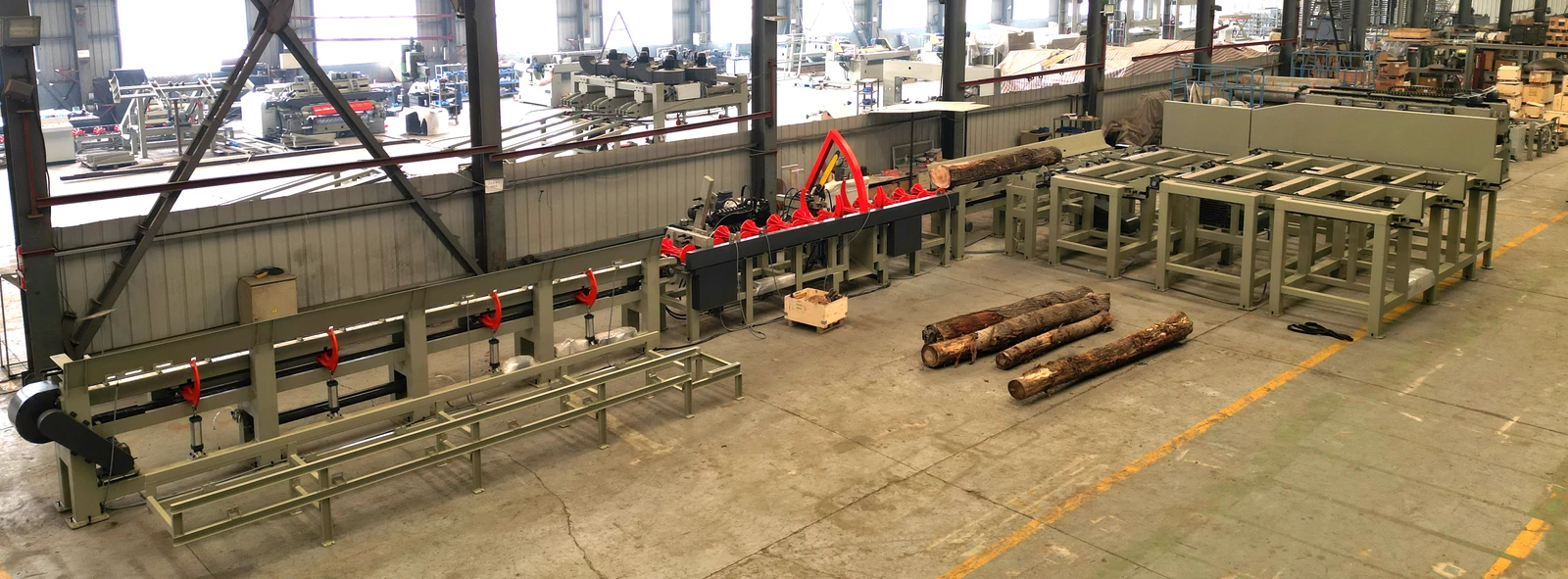 HYJ500L Heavy-Duty Automatic Log Cutting Chain Saw Line